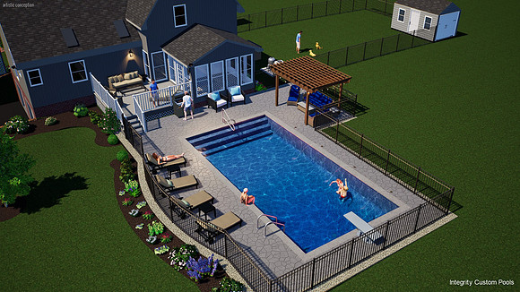 House with dog fence pergola shed4_001