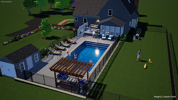House with dog fence pergola shed3_001